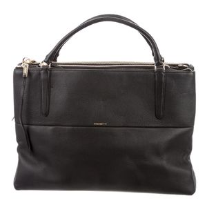 Coach Borough Bag in Pebbles Black Leather